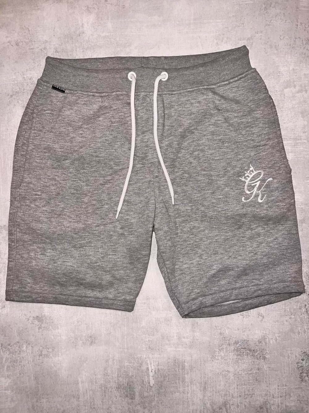 GK Gray Men's Athletic Knit Drawstring Shorts
